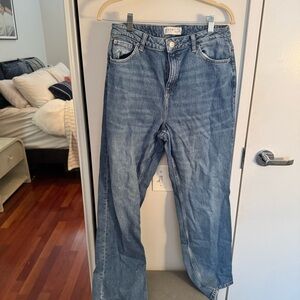 PRIMARK medium wash straight leg jeans